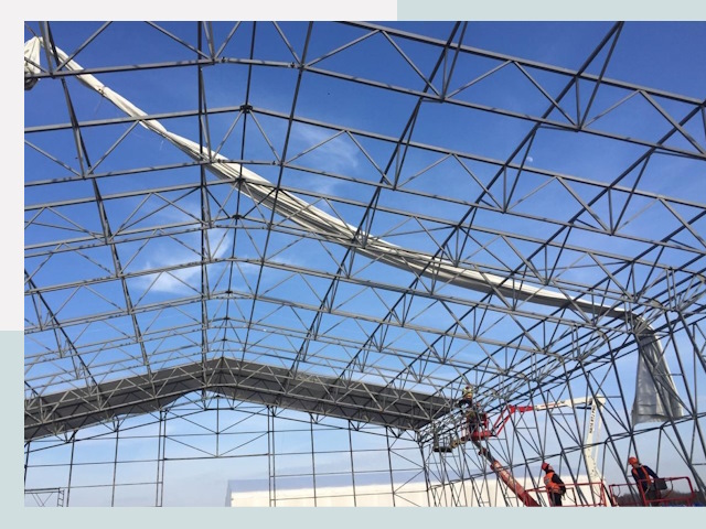 Шатровые ангары от 614 руб. в Чистополе и Татарстане