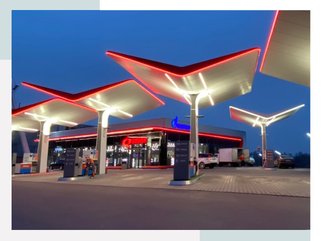 Навесы для АЗС в Чистополе