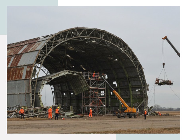 Демонтаж ангаров в Чистополе